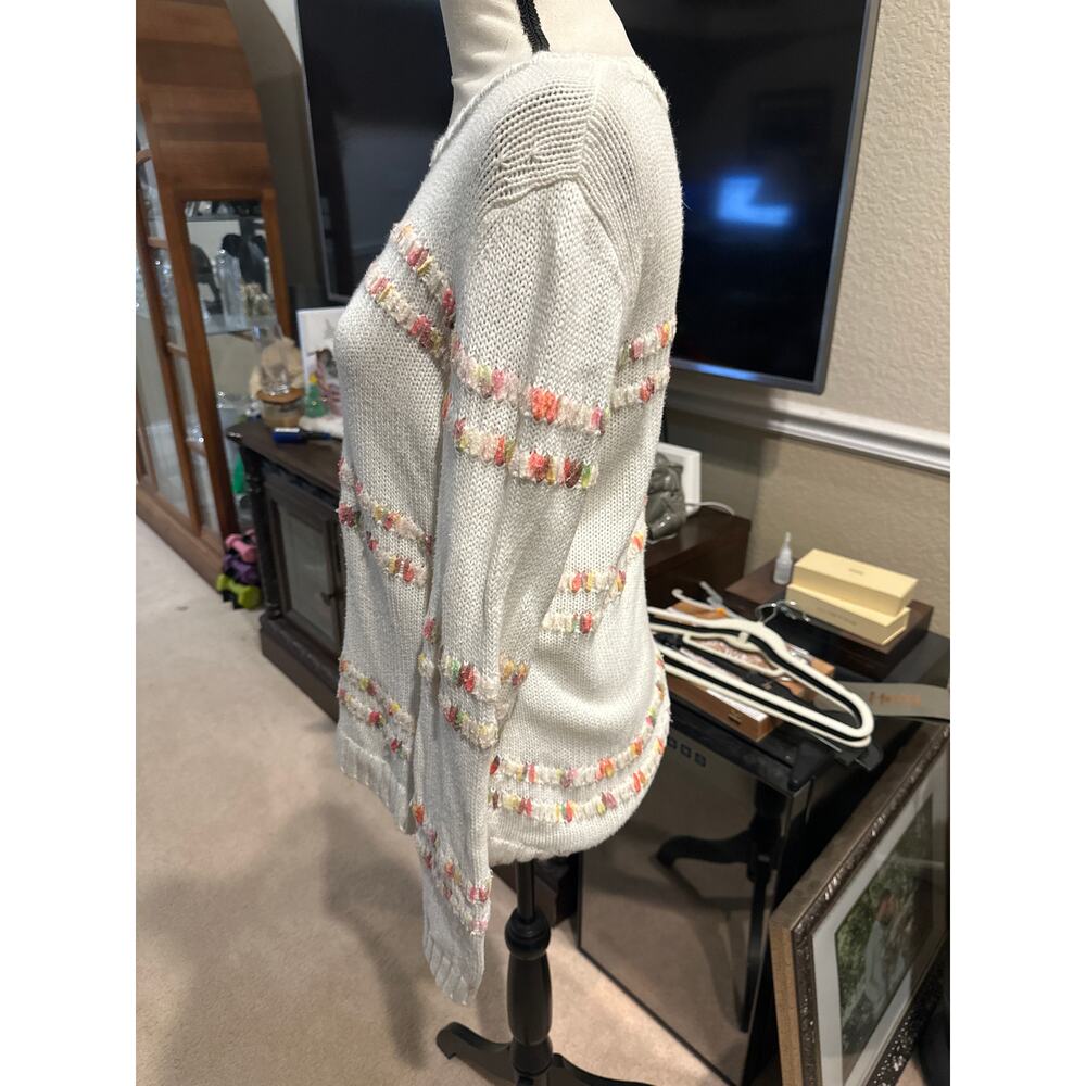 ⭐️ Womena Talbots Cream Sweater Size Small. Grannycore Cottagecore cozy - Picture 3 of 5